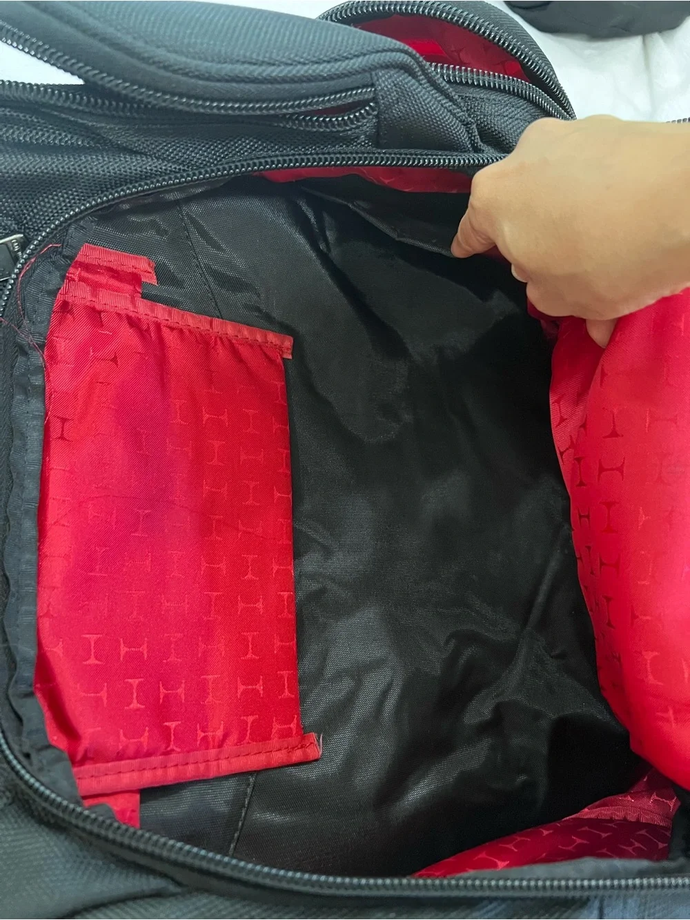 Black Travel & Tech Backpack for Men